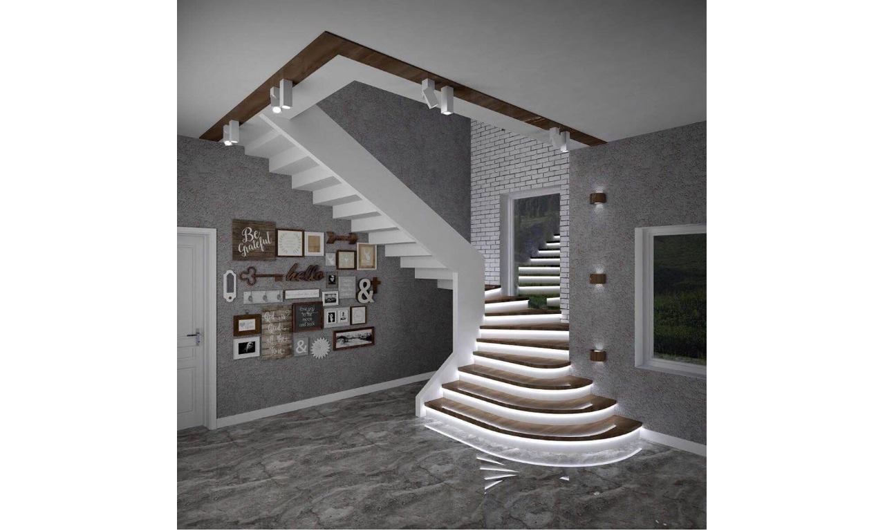 Бетонная лестница второй. Бетонная лестница с забежными ступенями. Монолитные лестницы из бетона в частном доме на 2 этаж. Г образная бетонная лестница. Г образные бетонные лестницы.